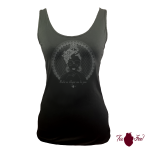 Camiseta tirantes, negra. Flamenca, gris. Toofeel