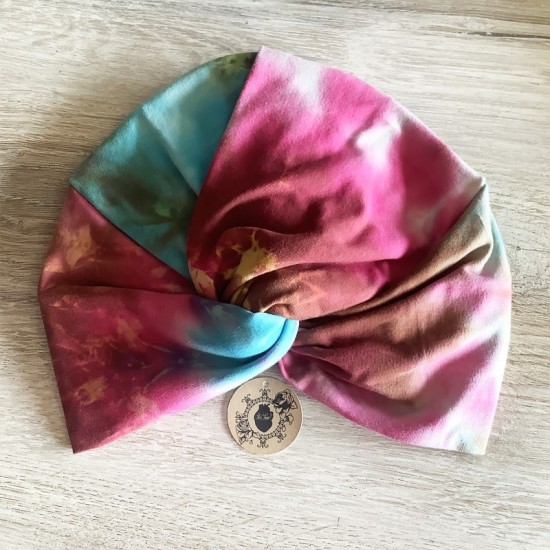 Modelo Turbante multipostura. Estampado 6. Toofeel