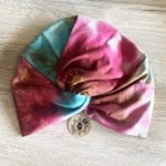 Modelo Turbante multipostura. Estampado 6. Toofeel