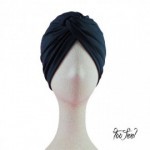 Modelo Turbante multipostura. Azul oscuro. Toofeel