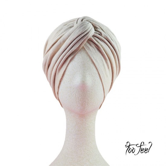 Modelo Turbante multipostura. Beige. Toofeel