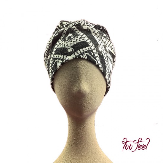 Modelo Turbante gorrito. Estampado 2. Toofeel moda alternativa