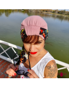 Modelo gorro con pañuelo