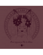 Camiseta de mujer, manga corta con estampado de japonesas del mundo